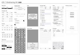 Ios 7 Wireframe Kit Wireframe Kit Wireframe Template Wireframe