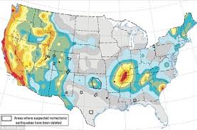 Are You At Threat From Man Made Earthquakes Amazing Maps Earthquake Map