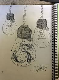 Fish In A Light Bulb Drawing I Thought The Koi Would Give It A Japanese Aspect Light Bulb Drawing Drawings Painting Projects