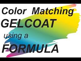 Color Matching Gel Coat Using A Formula