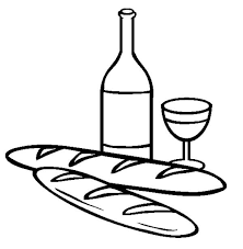 French Bread And Wine Coloring Page Coloring Sky Coloring Pages French Bread Coloring Pages For Kids