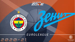 Fenerbahçe beko üst üste üçüncü, toplamda ise onuncu. 2020 21 Euroleague Fenerbahce Beko Istanbul Vs Zenit St Petersburg Preview Pick The Stats Zone