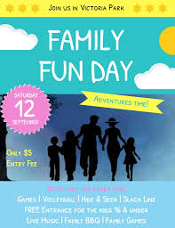 Family Fun Day Event At Park Poster Template Family Fun Day Event Flyer Event Flyer Templates