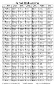 One Year Chronological Bible Reading Plan Kjv Professional