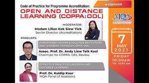 Distance learning and educational technology in malaysia. Code Of Practice For Programme Accreditation Open And Distance Learning Coppa Odl Youtube