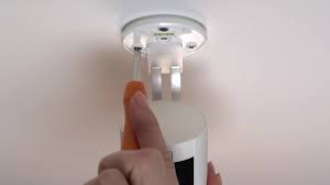 With this scenario, the smoke detectors can be mounted on the ceiling or the bottom of the beams. How To Install Stick Up Cam Wired On A Ceiling Youtube