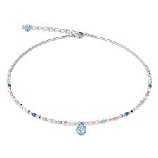 Damen kette mit anhänger, 375 weißgold mit diamanten, zus. Coeur De Lion Collier 4951 10 2007