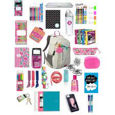 Inside My Book Bag Sorry I Like Making These College School Supplies School Diy School Survival Kits
