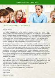 Job application letters are also stored in a database for consideration in future job openings. Child Care Cover Letter Sample Cover Letter Sample Cover Letter Cover Letter Example