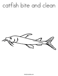 Learn about famous firsts in october with these free october printables. Catfish Bite And Clean Coloring Page Twisty Noodle
