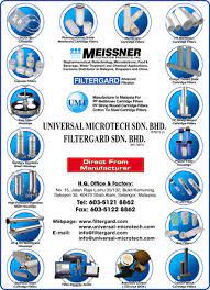 Is one of the largest manufacturers of pp string wound cartridges, cotton tinned steel or stainless steel wound cartridges, pp meltblown cartridges and stainless steel filtration products in malaysia. Universal Microtech Sdn Bhd Filters Air Liquid In Selangor