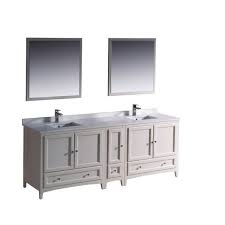 fresca oxford 84 in. double vanity in