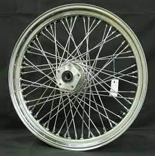 Harley Davidson Chrome 60 Spoke 21 X 3 25 Front Etsy Harley Wheels Softail Harley Softail
