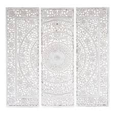 Triptyque Blanc 150 X 150 Cm Maisons Du Monde Triptychon Bilder Dekoration Bildtapete