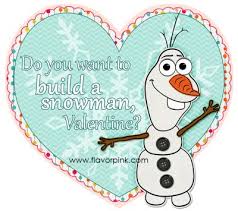 Do You Want To Build A Snowman Valentine Day Cards Happy Hearts Day Valentines Party