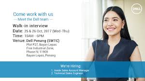 See complete jobs description, salary details, education, training, courses and skills requirement, experience details for walk in interview jobs today in govt and private, which are for. Life At Dell On Twitter Walkininterview At Dell Penang Office On 25 26 Oct From 10am To 6pm If You Have Insidesales Or Technicalsales Exp Don T Miss It Https T Co S9qibu3epj