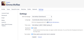 Edit Your User Settings Confluence Data Center And Server 7 10 Atlassian Documentation
