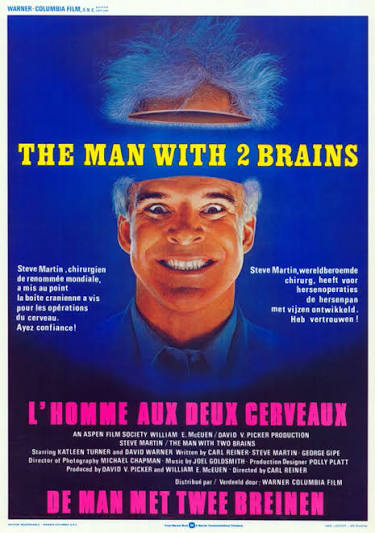 13: THE MAN WITH TWO BRAINS - Steve Martin - "Screw Top, Zip Lock Brain  Surgery" (1983)