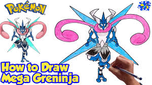 Its huge list of appearances certainly odd, but fully understandable. How To Draw Mega Greninja From Pokemon Step By Step Drawing Youtube