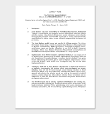 Concept Note Template 22 For Word Pdf Format
