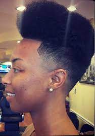 Blonde, caramel and honey highlights. Natural Hair Fade Black Women Natural Hairstyles Fade Haircut Styles Natural Hair Styles For Black Women Tapered Natural Hair