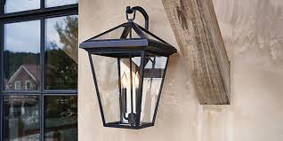 Vintage outdoor semi flush mount ceiling light seeded glass,matte black. Outdoor Lighting