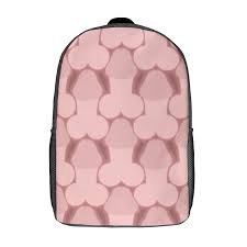 Penis Pattern 17 Inch Backpack Laptop Bag Adjustable Shoulder Bag Daypack  for School Travel Business : Amazon.co.uk: Fashion