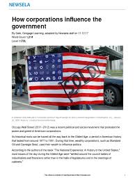 If you newsela answers hack. Lib Corporate America Lobbying 37410 Article Only Pdf United States Environmental Protection Agency American Government
