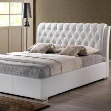 Изголовье с каретной стяжкой в мягкой раме / headboard in a soft frame diamond tufted pattern. Baxton Studio Bianca Transitional White Faux Leather Upholstered King Size Bed 28862 4088 Hd The Home Depot