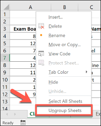 how to group worksheets in excel