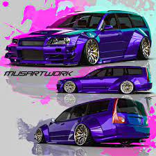 R34 Nissan GT-R With Stagea Wagon Body Turns Ultimate JDM Soccer Mom Bagged  Car - autoevolution