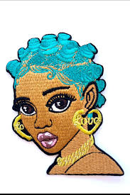 Bantu Baddie, Bantu Knot, Black Hairstyle With Style, 3 1/2 Inches in Size,  Irons On.