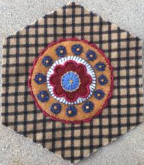 Dots Daisy Outside Edge Large Circle And Flower Outline Bullionknots 8 Perle Cotton Center Whipped Button Felt Embroidery Wool Applique Applique Patterns