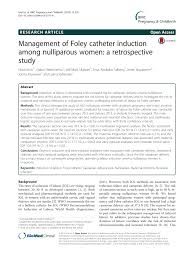 Pdf Management Of Foley Catheter Induction Among