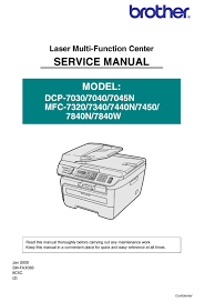 Download the latest version of the brother dcp 7030 driver for your computer's operating system. Brother Dcp 7030 Service Manual Pdf Download Manualslib