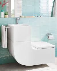basin and toilet in one single piece