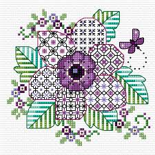 Modern patterns and vintage transfers; Blog Lesley Teare
