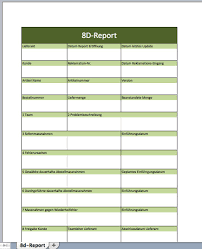 The Marvellous 17 8d Report Vorlage Word Herunterladen 8d Report Vorlage Intended For 8d Report Template Xls In 2020 Report Template Templates Professional Templates