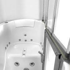 Walk in tub with shower curtain. California Walk In Bathtubs Leisure Life Walk In Tubs