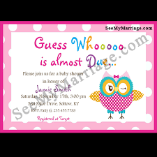 Download this free vector about baby shower invitation with owl, and discover more than 10 million professional graphic resources on freepik. Tickled Pink Baby Owl Baby Shower Invitation Card With White Background And Pink Bubble Border Seemymarriage