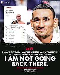 🤔 Ilia Topuria says he will KO Max Holloway in round one:🗣“I respect Max  Holloway. He's been a great fighter. He gave us great fights. He seems to  be a good person.