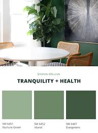 Green Is Associated With The Restorative Aspects Of Nature And As Such Works Well In Just About Green Paint Colors Interior Paint Colors Schemes Green Paint