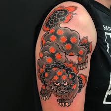 Bunshinhoritoshi Source Https Www Instagram Com P Buin756g22r Utm Source Ig Share Sheet Igs Foo Dog Tattoo Design Foo Dog Tattoo Japanese Sleeve Tattoos