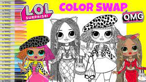 Check spelling or type a new query. Lol Surprise O M G Dolls Coloring Book Color Swap Neonlicious And Swag Lol Surprise Makeover Youtube