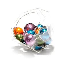 Nespresso Vertuoline Hexagon Plexiglass Capsule Pod Holder Clear Dispenser Storage Solution For Nespresso Mac Coffee Pod Holder Nespresso Pod Holder Vertuoline
