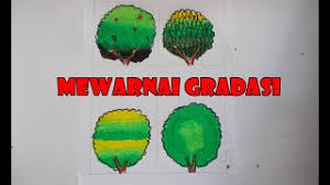 Mewarnai gradasi pohon sederhana dengan 12 warna krayon #mewarnaigradasi Mewarnai Gradasi Pohon Coloring With Crayon For Children Youtube