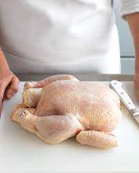 It takes about 25 minutes in 350f peanut oil to cook the chicken. How To Cut Up A Whole Chicken Martha Stewart