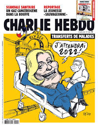 (charlie hebdo) french magazine charlie hebdo is facing widespread criticism for its most recent front cover, which shows a cartoon of the queen kneeling on meghan markle 's neck in what appears to. 1ifi6y9tet8hom