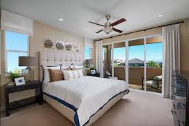 Inviting Master Suite With Private Balcony Edward Model Home Las Vegas Nevada Richmond American Homes Model Homes Home Buying Richmond American Homes