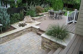 possible deck and patio combo like the pre designed places for plants patio patio deck patio stones